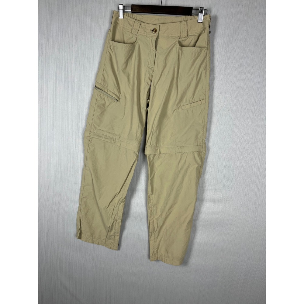 ExOfficio Convertible Cargo Pants Womens 8 Tan Hiking Outdoor Gorpcore
